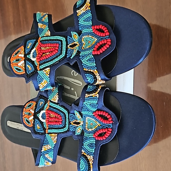 Stella McCartney beaded sandal. Made in Italy. Size EU 39 1/2/ US 9.5 - Picture 4 of 6